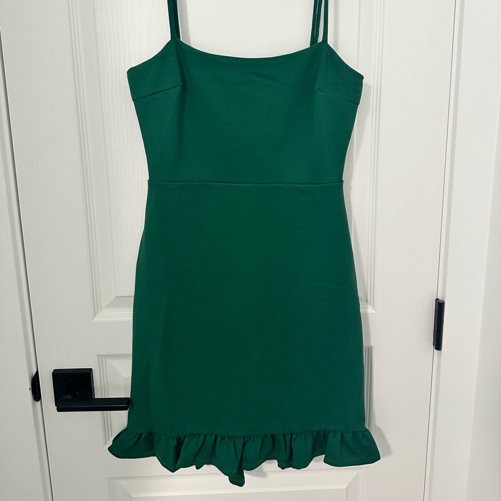 Lulu's Strapless Green Dress